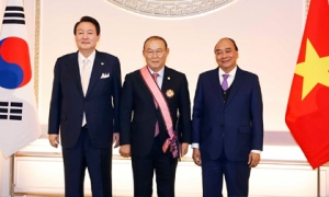 HLV Park Hang Seo được trao Huân chương vì đóng góp cho quan hệ Việt-Hàn
