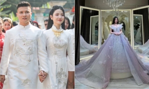 Chu Thanh Huyền đi thử váy cưới, netizen soi tới điểm này trên body
