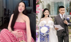 Sau đám cưới, Chu Thanh Huyền ôm bụng bầu livestream và kể chuyện ốm nghén vật vã