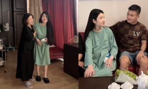 Vợ Quang Hải - Chu Thanh Huyền lộ diện sau sinh 