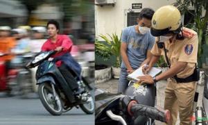 Đi xe máy bấm còi sai quy định có thể bị phạt tới 10 triệu đồng, tước bằng lái