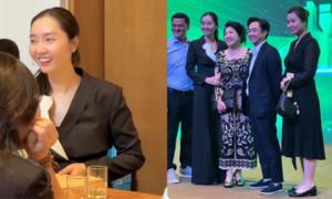 Em gái Cường Đô La hiếm hoi xuất hiện tại đại hội cổ đông của công ty, nhanh chóng chiếm spotlight vì ngoại hình