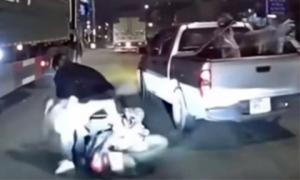 Tài xế bán tải tạt đầu làm ngã 3 người đi xe máy bị tạm giữ 