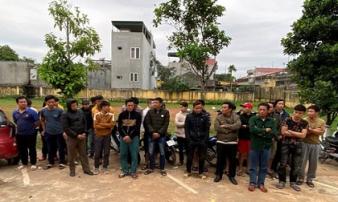 Thanh Hóa: Bắt quả tang 29 đối tượng tham gia đá gà ăn tiền Thanh Hóa: Bắt quả tang 29 đối tượng tham gia đá gà ăn tiền