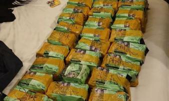 Phá đường dây vận chuyển ma túy xuyên quốc gia thu giữ gần 500kg ma túy tổng hợp Phá đường dây vận chuyển ma túy xuyên quốc gia thu giữ gần 500kg ma túy tổng hợp