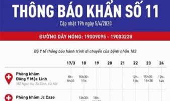 Bộ Y tế thông báo khẩn tìm người liên quan hành trình của nữ phóng viên mắc Covid -19 Bộ Y tế thông báo khẩn tìm người liên quan hành trình của nữ phóng viên mắc Covid -19