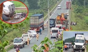 Lạng Sơn: Tài xế container đâm liên hoàn 5 xe đi ngược chiều đã trình diện Lạng Sơn: Tài xế container đâm liên hoàn 5 xe đi ngược chiều đã trình diện