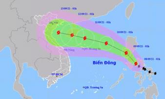 Bão CONSON di chuyển nhanh và tăng cường độ rất mạnh khi vào biển Đông, sức gió cấp 12, giật cấp 14 Bão CONSON di chuyển nhanh và tăng cường độ rất mạnh khi vào biển Đông, sức gió cấp 12, giật cấp 14