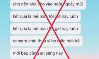 Công an khẳng định không có vụ việc 'giả nhân viên y tế xét nghiệm Covid-19 để đánh thuốc mê' Công an khẳng định không có vụ việc 'giả nhân viên y tế xét nghiệm Covid-19 để đánh thuốc mê'