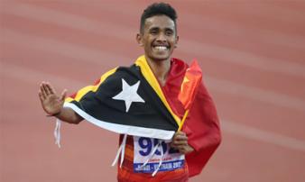Lắng nghe những chia sẻ xúc động từ người hùng thể thao Timor Leste: 'Cảm ơn Việt Nam đã cổ vũ, niềm nở và yêu thương' Lắng nghe những chia sẻ xúc động từ người hùng thể thao Timor Leste: 'Cảm ơn Việt Nam đã cổ vũ, niềm nở và yêu thương'