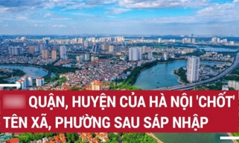 14 quận, huyện Hà Nội 'chốt' tên gọi các xã, phường sau sáp nhập
