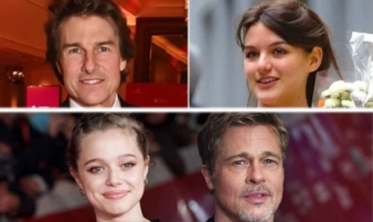 Mối quan hệ với con gái ruột của hai ông bố nổi tiếng Hollywood - Tom Cruise và Brad Pitt hoàn toàn đối lập 