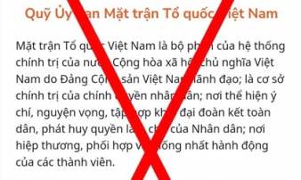 Cảnh giác với tài khoản giả mạo mặt trận Tổ quốc kêu gọi ủng hộ