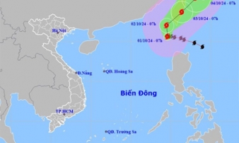 Siêu bão Krathon đi vào biển Đông