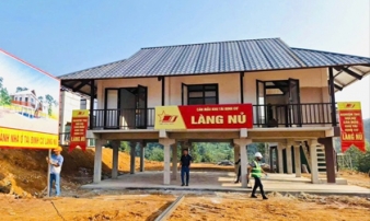 Những ngôi nhà mới ở Làng Nủ 