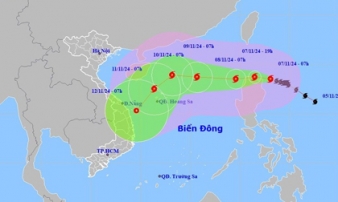 Cập nhật mới nhất về cơn bão Yinxing 