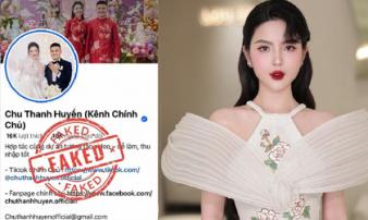 Vợ Quang Hải phát cảnh báo nóng về tài khoản Chu Thanh Huyền (kênh chính chủ) trên fanpage 4,3 triệu người theo dõi Vợ Quang Hải phát cảnh báo nóng về tài khoản Chu Thanh Huyền (kênh chính chủ) trên fanpage 4,3 triệu người theo dõi