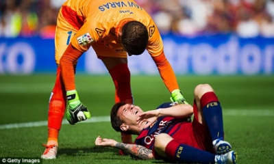 Messi khóc vì chấn thương, nghỉ thi đấu 8 tuần