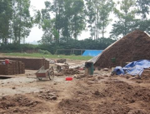 Lò gạch bị đóng cửa để phục vụ công tác điều tra nguyên nhân vụ nổ