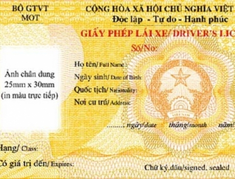 Mẫu GPLX mới