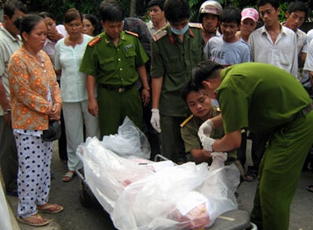 Công an nhanh chóng có mặt tại hiện trường khám nghiệm tử thi. (Ảnh minh họa).