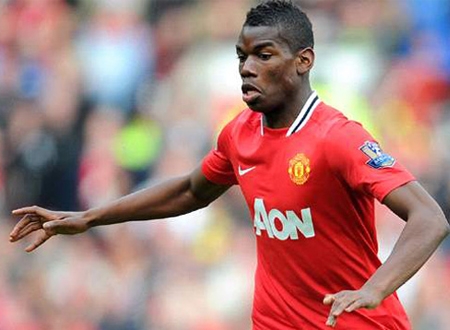 Pogba khi còn khoác áo Man United