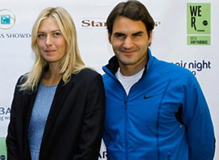 Federer và Sharapova là những tay vợt nam và nữ giàu nhất