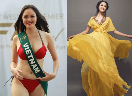 Hình ảnh Hoàng Anh tại Miss Earth 2012.