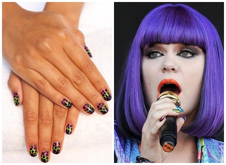 Nail cầu vồng xinh xắn của Jessie J