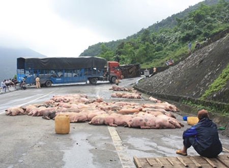 Hiện trường vụ tai nạn 