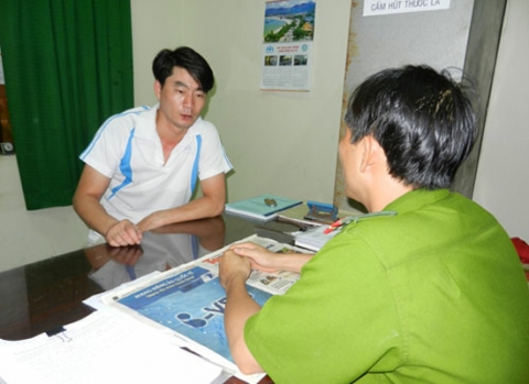 Teak tại cơ quan công an