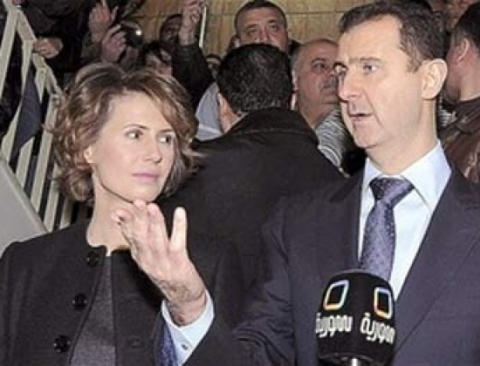 Vợ chồng Tổng thống Assad.