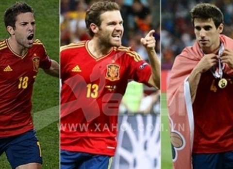 Alba, Mata, Javi Martinez - 3 cầu thủ vừa vô địch Euro cùng TBN