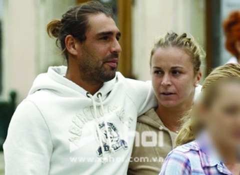 Marcos Baghdatis và vị hôn thê Karolina Sprem