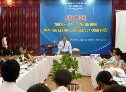 Thí điểm mô hình đánh giá kết quả làm việc của công chức do Sở Nội vụ Đà Nẵng - (Ảnh: HC)