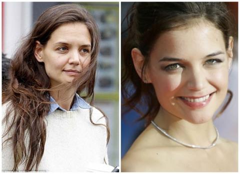 Dư luận hết sức ngạc nhiên với hình ảnh của Katie Holmes trước và sau khi kết hôn.