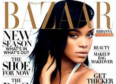 Rihanna quyến rũ trên bìa tạp chí Harper's Bazaar.