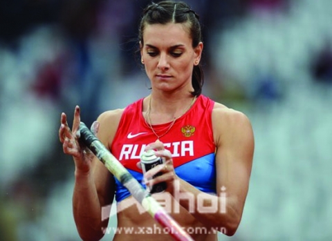 Yelena Isinbayeva là hình ảnh tiêu biểu cho sự thất bại của thể thao Nga tại Olympic London 2012