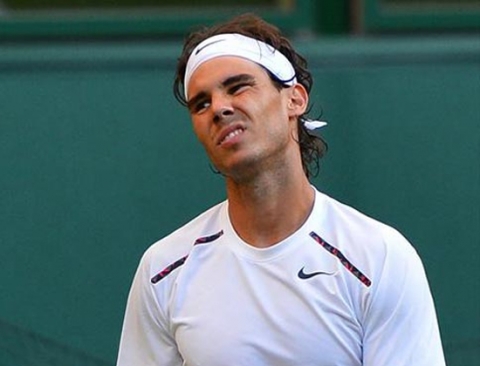 Sự thất vọng của Nadal khi bị loại sớm khỏi Wimbledon 2012