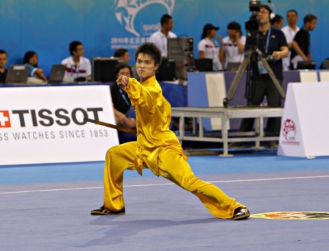 VĐV thi đấu trong môn Wushu