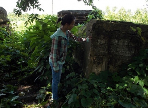 Ngôi mộ cổ nơi vợ chồng ông Tang bị xiềng xích