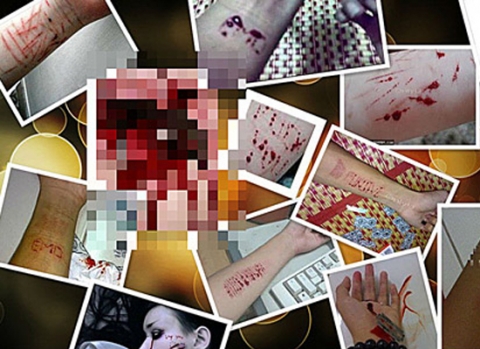 Những hình ảnh “hành xác” được phát tán tràn lan trên mạng