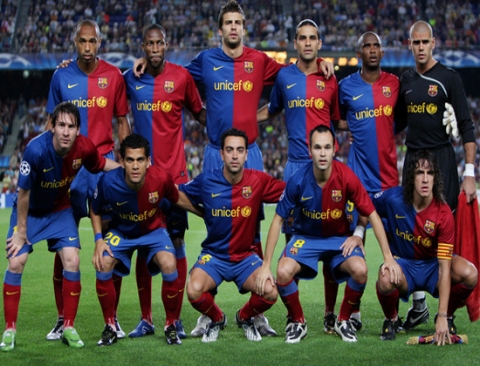 Đội hình gần như hoàn hảo của Barca năm 2009