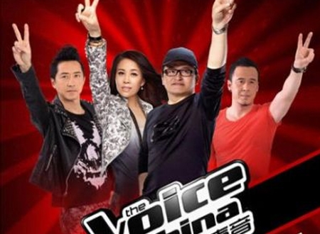 4 HLV của The Voice Trung Quốc: Dữu Trùng Khánh, Na Anh, Lưu Hoan và Dương Khôn (từ trái qua phải)