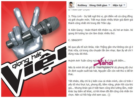 Thí sinh The Voice 2012 Lê Minh Mẫn nổi tiếng với nicknam Robbey
