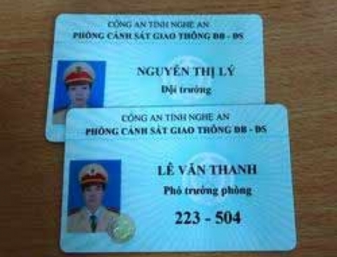 Mẫu thẻ xanh sẽ được cấp cho CSGT làm nhiệm vụ (ảnh: Chinhphu.vn)