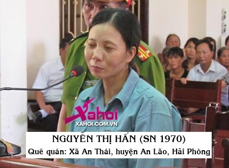 Nguyễn Thị Hấn trước vành móng ngựa