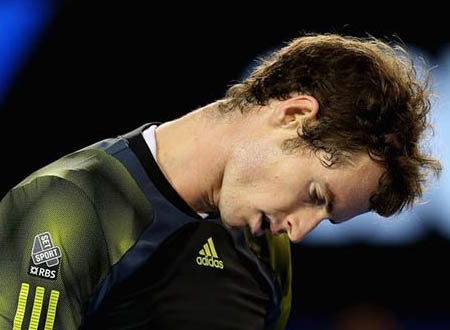 Vẻ mặt thất vọng của Murray trong trận chung kết Australian Open 2013