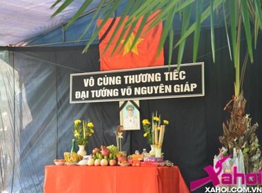 Vô cùng thương tiếc Đại tướng Võ Nguyên Giáp