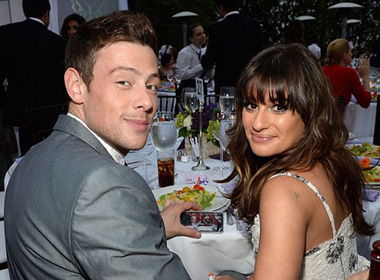 Cory và bạn gái Lea Michele, bạn diễn của anh trong Glee.